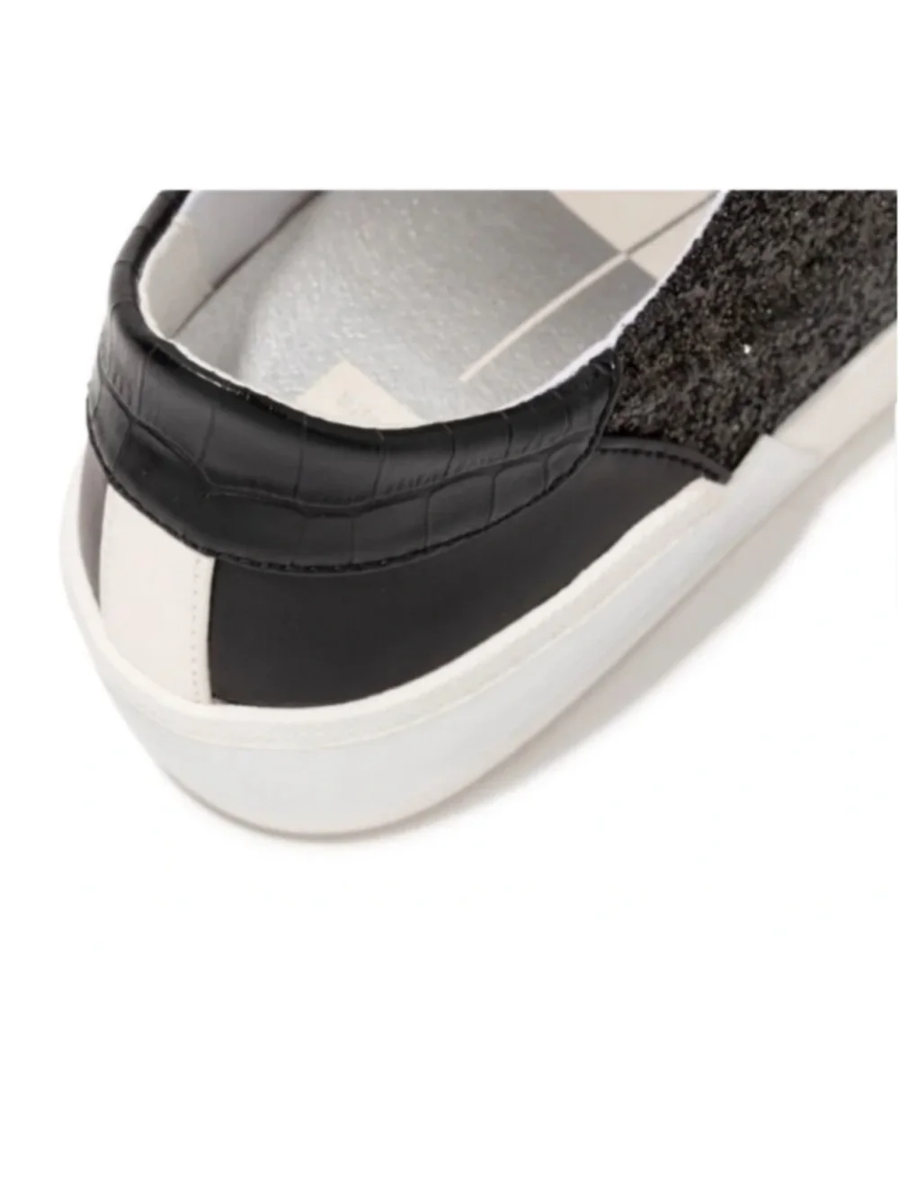 Dolce Vita Sneakers Zoey Black Glitter Trainers sz 6.5 excellent condition